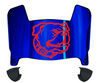Louisiana Tech Bulldogs Mini Football Helmet Visor Shield w/ Clips - PICK VISOR & LOGO COLOR