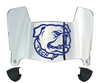 Louisiana Tech Bulldogs Mini Football Helmet Visor Shield w/ Clips - PICK VISOR & LOGO COLOR
