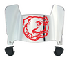 Louisiana Tech Bulldogs Mini Football Helmet Visor Shield w/ Clips - PICK VISOR & LOGO COLOR