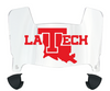 Louisiana Tech Bulldogs Mini Football Helmet Visor Shield w/ Clips - PICK VISOR & LOGO COLOR