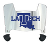 Louisiana Tech Bulldogs Mini Football Helmet Visor Shield w/ Clips - PICK VISOR & LOGO COLOR