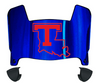 Louisiana Tech Bulldogs Mini Football Helmet Visor Shield w/ Clips - PICK VISOR & LOGO COLOR