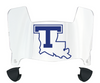 Louisiana Tech Bulldogs Mini Football Helmet Visor Shield w/ Clips - PICK VISOR & LOGO COLOR