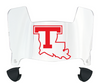 Louisiana Tech Bulldogs Mini Football Helmet Visor Shield w/ Clips - PICK VISOR & LOGO COLOR