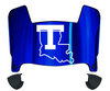 Louisiana Tech Bulldogs Mini Football Helmet Visor Shield w/ Clips - PICK VISOR & LOGO COLOR