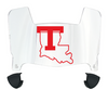 Louisiana Tech Bulldogs Mini Football Helmet Visor Shield w/ Clips - PICK VISOR & LOGO COLOR