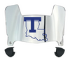Louisiana Tech Bulldogs Mini Football Helmet Visor Shield w/ Clips - PICK VISOR & LOGO COLOR