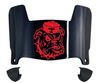 Louisiana Tech Bulldogs Mini Football Helmet Visor Shield w/ Clips - PICK VISOR & LOGO COLOR
