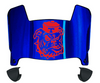 Louisiana Tech Bulldogs Mini Football Helmet Visor Shield w/ Clips - PICK VISOR & LOGO COLOR