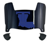 Louisiana Tech Bulldogs Mini Football Helmet Visor Shield w/ Clips - PICK VISOR & LOGO COLOR