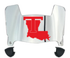 Louisiana Tech Bulldogs Mini Football Helmet Visor Shield w/ Clips - PICK VISOR & LOGO COLOR
