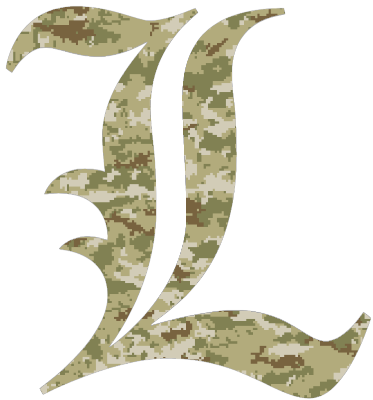 Louisville Cardinals Alternate L Logo Salute to Service Camouflage Camo Vinyl Decal PICK SIZE