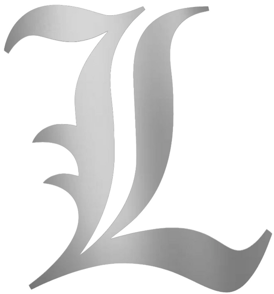 Louisville Cardinals SILVER CHROME MIRROR Alternate L Logo Premium DieCut Vinyl Decal PICK SIZE