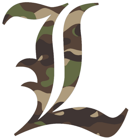 Louisville Cardinals Woodland Camo Camouflage Alternate L Logo Premium DieCut Vinyl Decal PICK SIZE