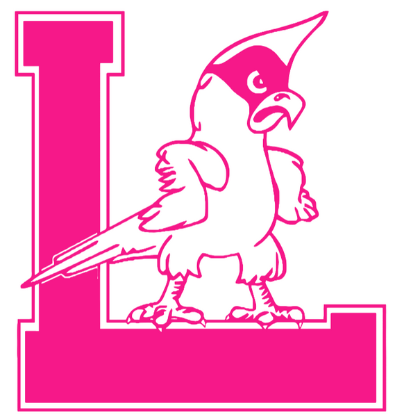 Louisville Cardinals Hot Pink Retro Throwback Logo Premium DieCut Vinyl Decal PICK SIZE