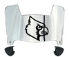 Louisville Cardinals Mini Football Helmet Visor Shield w/ Clips - PICK VISOR & LOGO COLOR