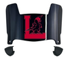 Louisville Cardinals Mini Football Helmet Visor Shield w/ Clips - PICK VISOR & LOGO COLOR