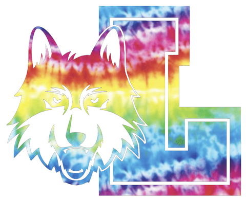Loyola Chicago Ramblers Team Logo Crucial Catch Cancer Tie Dye Vinyl Decal PICK SIZE