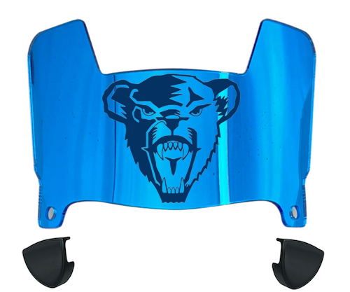 Maine Black Bears Mini Football Helmet Visor Shield w/ Clips - PICK VISOR & LOGO COLOR