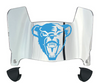Maine Black Bears Mini Football Helmet Visor Shield w/ Clips - PICK VISOR & LOGO COLOR