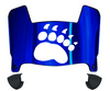 Maine Black Bears Mini Football Helmet Visor Shield w/ Clips - PICK VISOR & LOGO COLOR