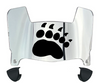 Maine Black Bears Mini Football Helmet Visor Shield w/ Clips - PICK VISOR & LOGO COLOR