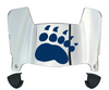 Maine Black Bears Mini Football Helmet Visor Shield w/ Clips - PICK VISOR & LOGO COLOR
