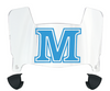 Maine Black Bears Mini Football Helmet Visor Shield w/ Clips - PICK VISOR & LOGO COLOR