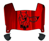 Marist Red Foxes Mini Football Helmet Visor Shield w/ Clips - PICK VISOR & LOGO COLOR