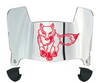 Marist Red Foxes Mini Football Helmet Visor Shield w/ Clips - PICK VISOR & LOGO COLOR