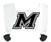 Marist Red Foxes Mini Football Helmet Visor Shield w/ Clips - PICK VISOR & LOGO COLOR