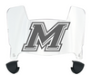 Marist Red Foxes Mini Football Helmet Visor Shield w/ Clips - PICK VISOR & LOGO COLOR