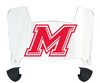 Marist Red Foxes Mini Football Helmet Visor Shield w/ Clips - PICK VISOR & LOGO COLOR