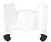 Marist Red Foxes Mini Football Helmet Visor Shield w/ Clips - PICK VISOR & LOGO COLOR