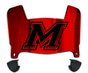 Marist Red Foxes Mini Football Helmet Visor Shield w/ Clips - PICK VISOR & LOGO COLOR