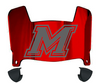 Marist Red Foxes Mini Football Helmet Visor Shield w/ Clips - PICK VISOR & LOGO COLOR