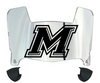 Marist Red Foxes Mini Football Helmet Visor Shield w/ Clips - PICK VISOR & LOGO COLOR