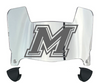 Marist Red Foxes Mini Football Helmet Visor Shield w/ Clips - PICK VISOR & LOGO COLOR