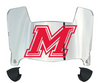 Marist Red Foxes Mini Football Helmet Visor Shield w/ Clips - PICK VISOR & LOGO COLOR