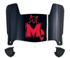 Marist Red Foxes Mini Football Helmet Visor Shield w/ Clips - PICK VISOR & LOGO COLOR