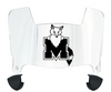 Marist Red Foxes Mini Football Helmet Visor Shield w/ Clips - PICK VISOR & LOGO COLOR