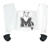 Marist Red Foxes Mini Football Helmet Visor Shield w/ Clips - PICK VISOR & LOGO COLOR