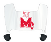 Marist Red Foxes Mini Football Helmet Visor Shield w/ Clips - PICK VISOR & LOGO COLOR