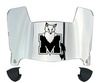 Marist Red Foxes Mini Football Helmet Visor Shield w/ Clips - PICK VISOR & LOGO COLOR