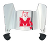 Marist Red Foxes Mini Football Helmet Visor Shield w/ Clips - PICK VISOR & LOGO COLOR