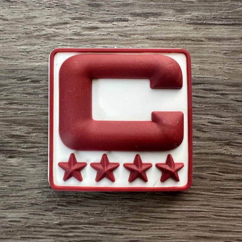 Maroon 3D Football Helmet Bumper Captain Patch Jersey C Style - Perfect for Adult & Youth Full Size Football Helmets