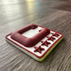 Maroon 3D Football Helmet Bumper Captain Patch Jersey C Style - Perfect for Adult & Youth Full Size Football Helmets