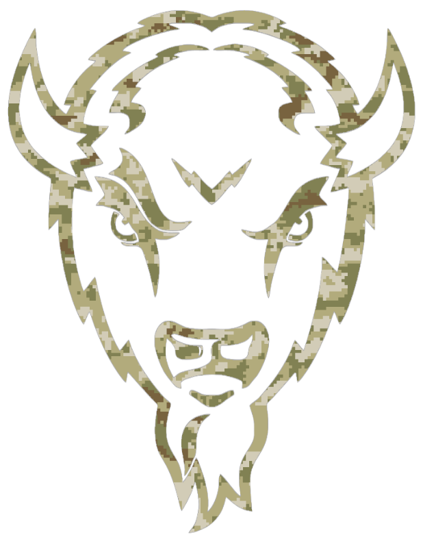Marshall Thundering Herd Mascot Logo Salute to Service Camouflage Camo Vinyl Decal PICK SIZE