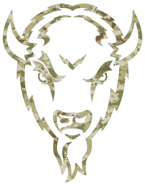 Marshall Thundering Herd Mascot Logo Salute to Service Camouflage Camo Vinyl Decal PICK SIZE