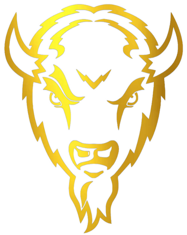 Marshall Thundering Herd GOLD CHROME MIRROR Mascot Logo Premium DieCut Vinyl Decal PICK SIZE